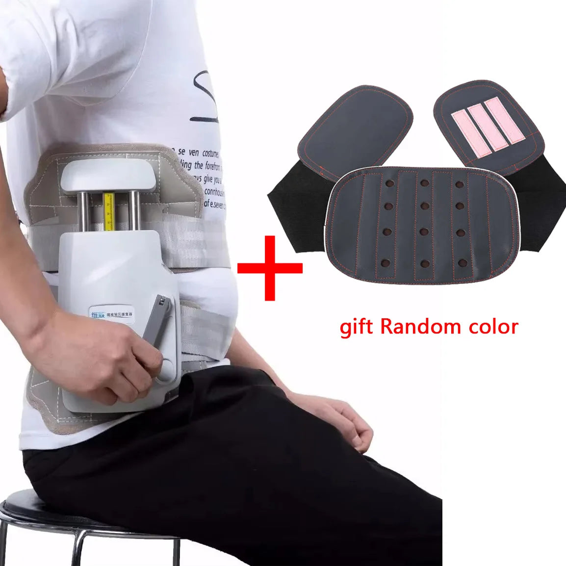 Medical Lumbar Decompression Device Belt in Space between the Waist Dish Outstanding Scoliosis Brace Posture Corrector