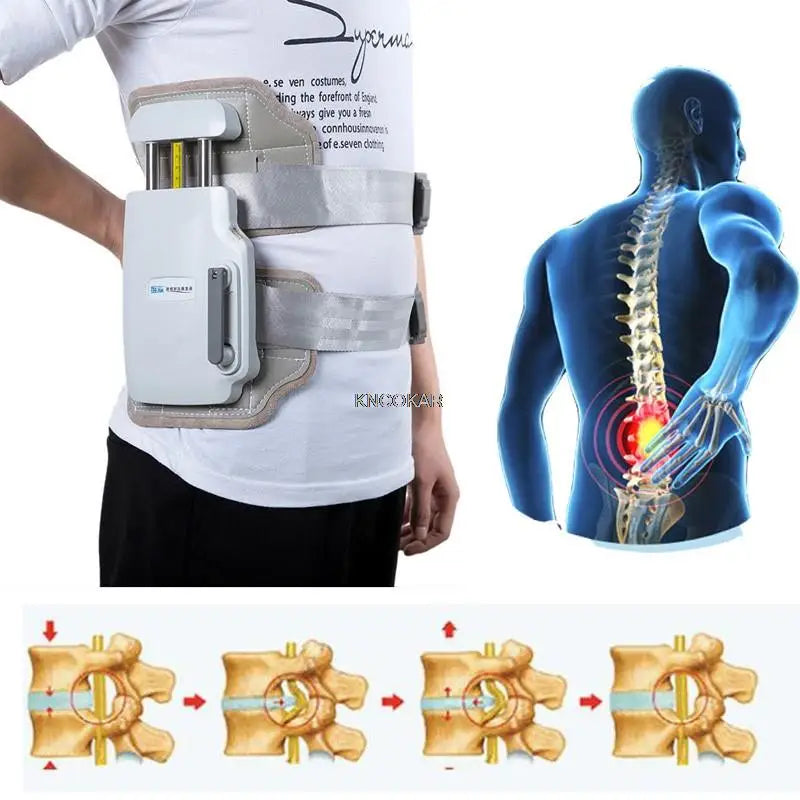 Medical Lumbar Decompression Device Belt in Space between the Waist Dish Outstanding Scoliosis Brace Posture Corrector