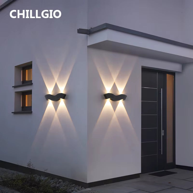 Outdoor Waterproof LED Wall Lamps Exterior Aluminum IP65 Lighting Garden Yard DECO Interior Europe Modern Indoor Light